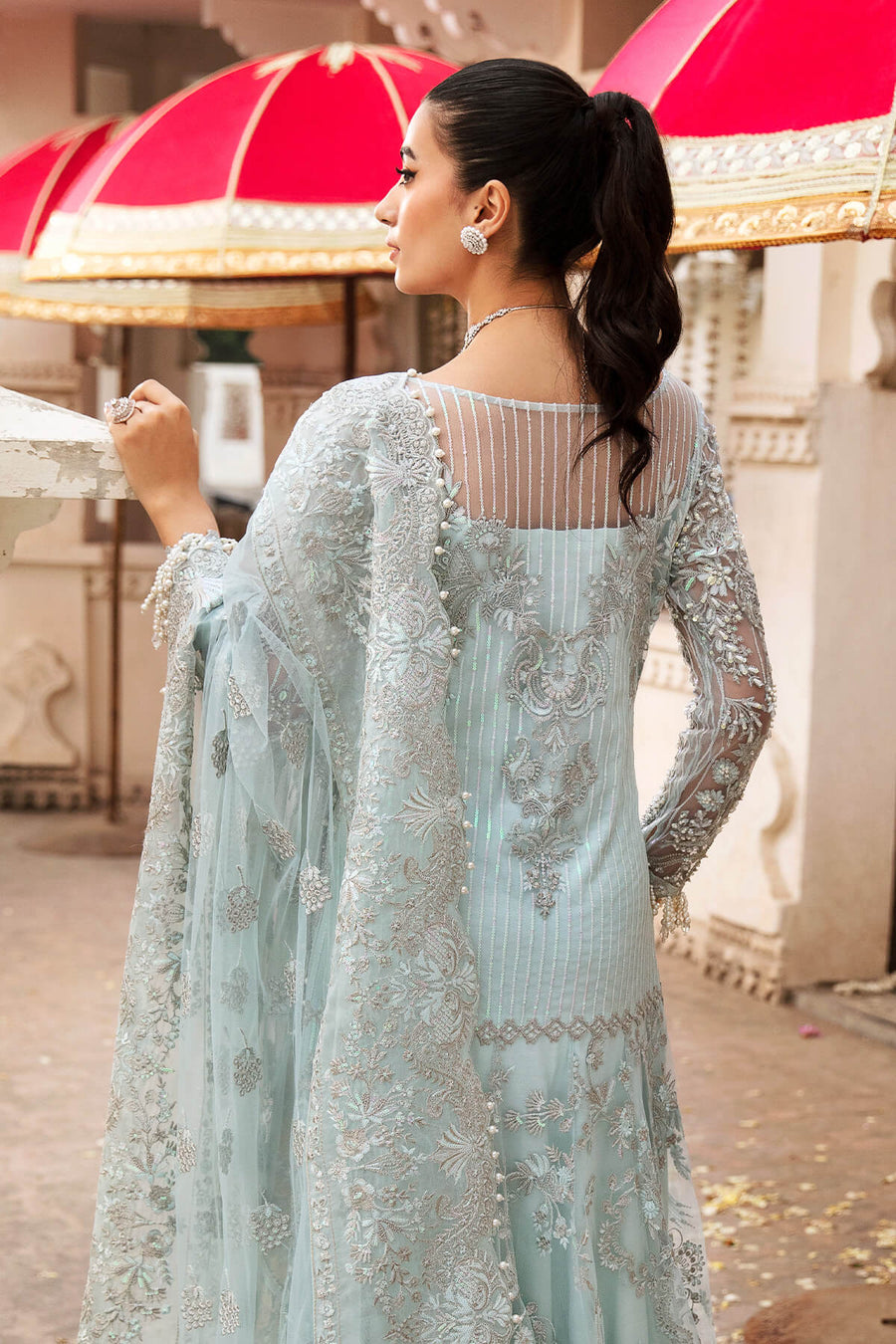 Serene Premium Embroidered Kayseria Brides Unstitched Suit SB-21 Aria