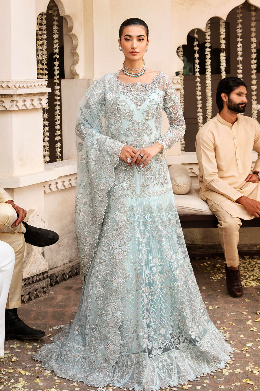 Serene Premium Embroidered Kayseria Brides Unstitched Suit SB-21 Aria