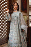 Sajal by Serene Premium Embroidered Organza Unstitched Suit SB-25 Inara