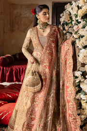 Imrozia Jashn Hand Embellished Net Unstitched Bridal Dress SB-37 Zarnigar