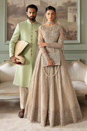 Imrozia Jashn Hand Embellished Net Unstitched Bridal Dress SB-40 Tabaan
