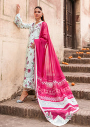 Saira Shakira Breeze Embroidered Lawn Unstitched 3Pc Suit D-01A IVY