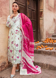 Saira Shakira Breeze Embroidered Lawn Unstitched 3Pc Suit D-01A IVY