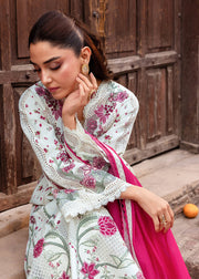 Saira Shakira Breeze Embroidered Lawn Unstitched 3Pc Suit D-01A IVY