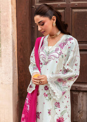 Saira Shakira Breeze Embroidered Lawn Unstitched 3Pc Suit D-01A IVY