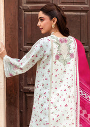 Saira Shakira Breeze Embroidered Lawn Unstitched 3Pc Suit D-01A IVY