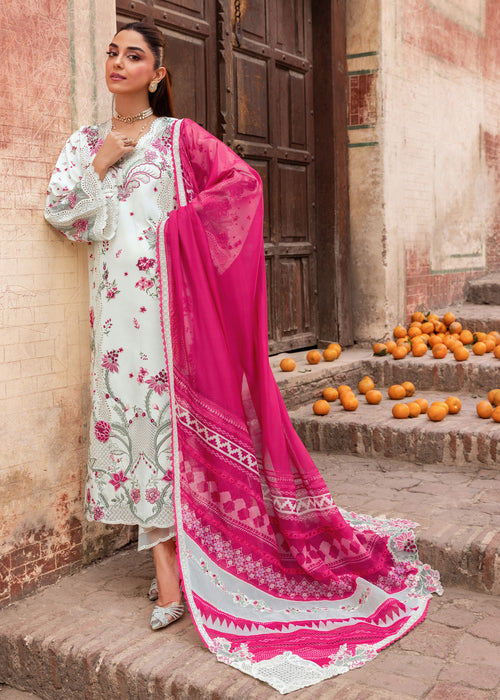 Saira Shakira Breeze Embroidered Lawn Unstitched 3Pc Suit D-01A IVY