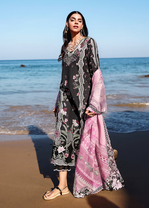 Saira Shakira Breeze Embroidered Lawn Unstitched 3Pc Suit D-01B IVY