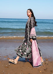 Saira Shakira Breeze Embroidered Lawn Unstitched 3Pc Suit D-01B IVY