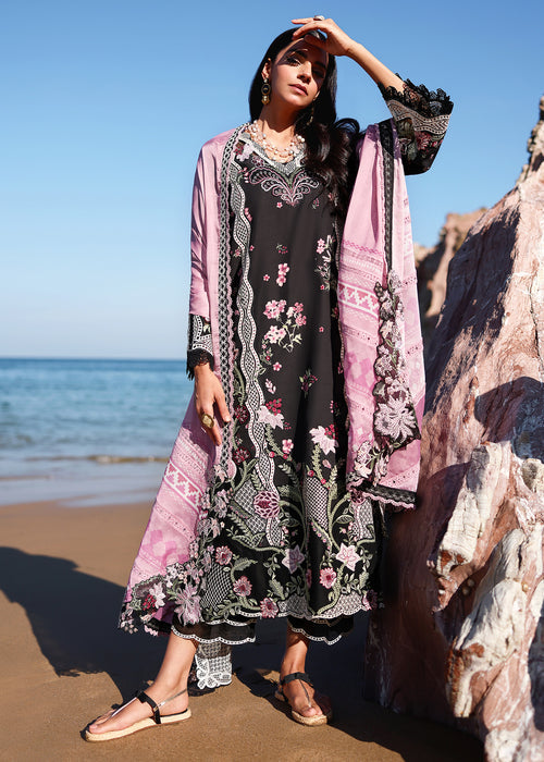 Saira Shakira Breeze Embroidered Lawn Unstitched 3Pc Suit D-01B IVY