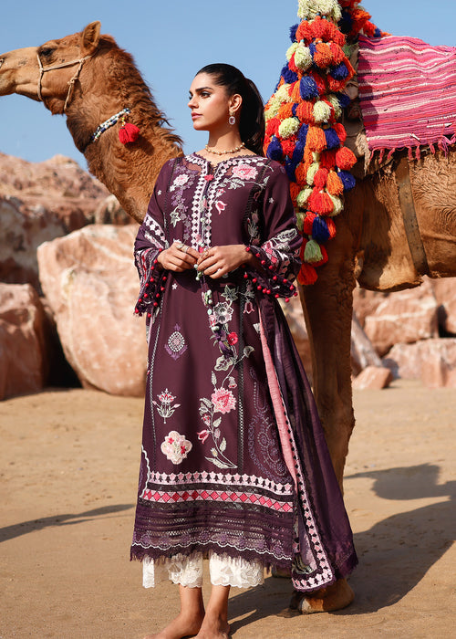 Saira Shakira Breeze Embroidered Lawn Unstitched 3Pc Suit D-02A NOOR