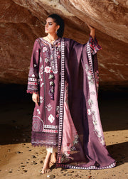 Saira Shakira Breeze Embroidered Lawn Unstitched 3Pc Suit D-02A NOOR