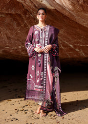 Saira Shakira Breeze Embroidered Lawn Unstitched 3Pc Suit D-02A NOOR
