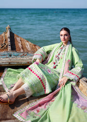 Saira Shakira Breeze Embroidered Lawn Unstitched 3Pc Suit D-02B NOOR