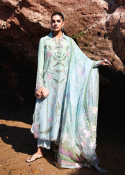 Saira Shakira Breeze Embroidered Lawn Unstitched 3Pc Suit D-03B TALI