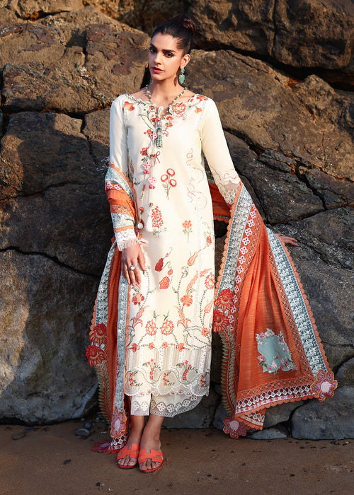 Saira Shakira Breeze Embroidered Lawn Unstitched 3Pc Suit D-05A GIA