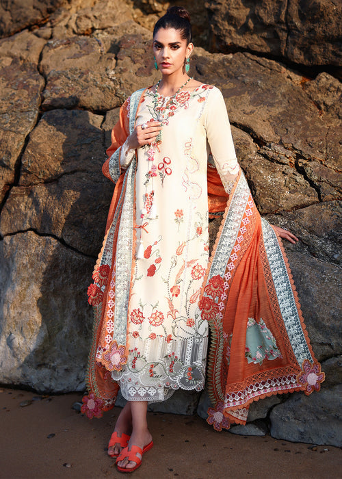 Saira Shakira Breeze Embroidered Lawn Unstitched 3Pc Suit D-05A GIA