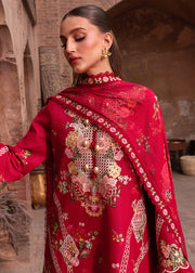 Saira Shakira Breeze Embroidered Lawn Unstitched 3Pc Suit D-06A ROSE
