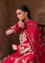 Saira Shakira Breeze Embroidered Lawn Unstitched 3Pc Suit D-06A ROSE