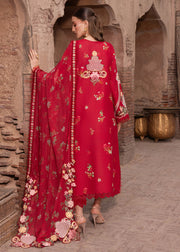 Saira Shakira Breeze Embroidered Lawn Unstitched 3Pc Suit D-06A ROSE
