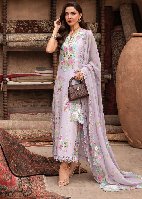 Saira Shakira Breeze Embroidered Lawn Unstitched 3Pc Suit D-06B ROSE