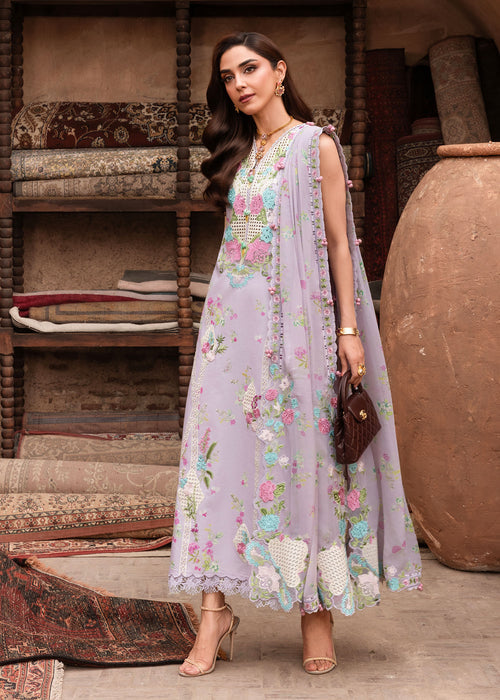 Saira Shakira Breeze Embroidered Lawn Unstitched 3Pc Suit D-06B ROSE