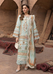 Saira Shakira Breeze Embroidered Lawn Unstitched 3Pc Suit D-08A RUNA