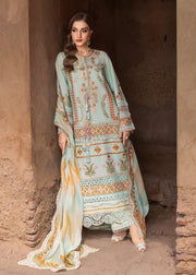Saira Shakira Breeze Embroidered Lawn Unstitched 3Pc Suit D-08A RUNA