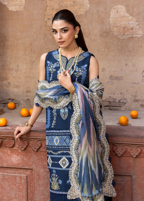 Saira Shakira Breeze Embroidered Lawn Unstitched 3Pc Suit D-08B RUNA