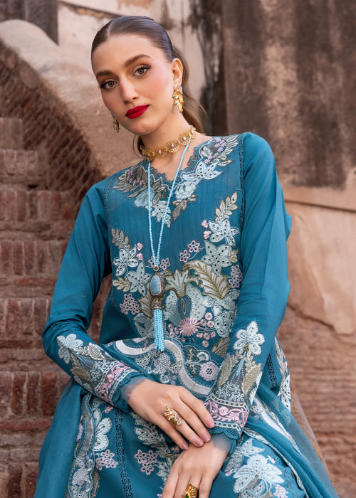 Saira Shakira Breeze Embroidered Lawn Unstitched 3Pc Suit D-09A VERA