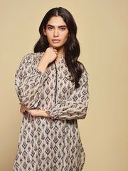Monochrome by Sahar Unstitched Printed Lawn 3 Piece Suit SBW-23-03