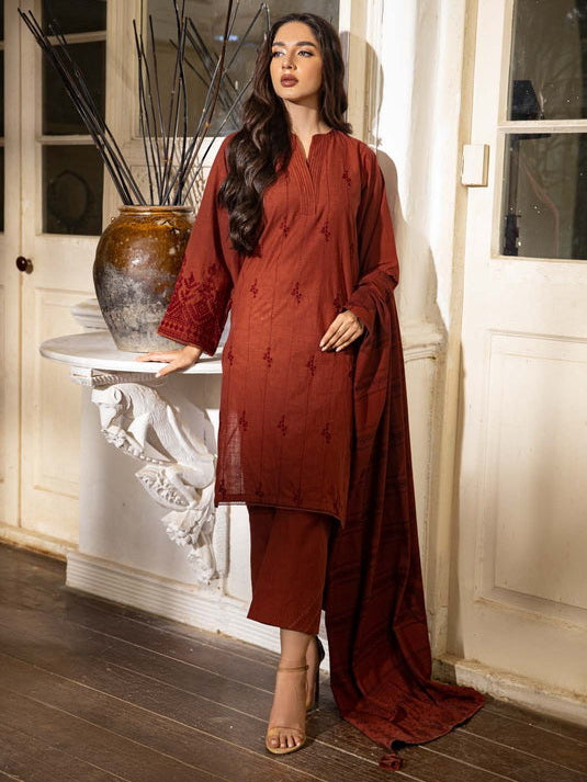 Sahar Embroidered Cross Hatch Unstitched 3 Piece Suit SD-V2-23-01