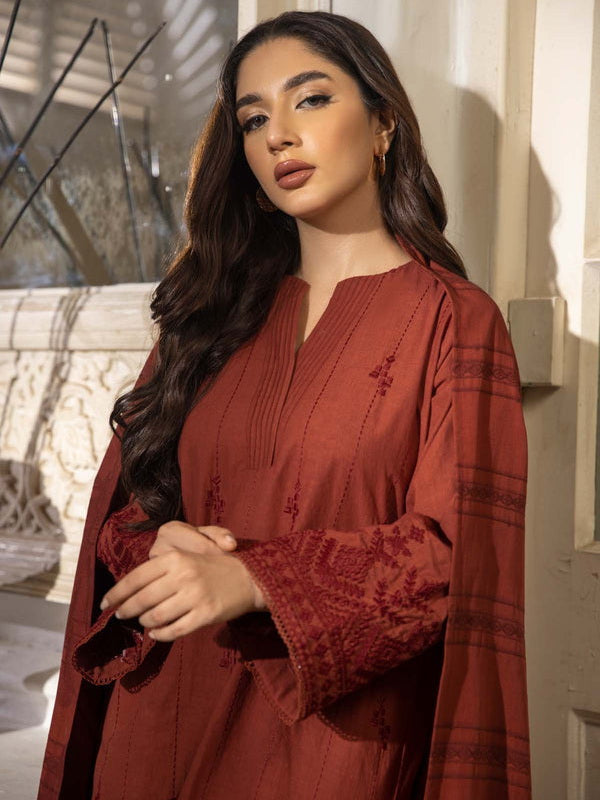 Sahar Embroidered Cross Hatch Unstitched 3 Piece Suit SD-V2-23-01
