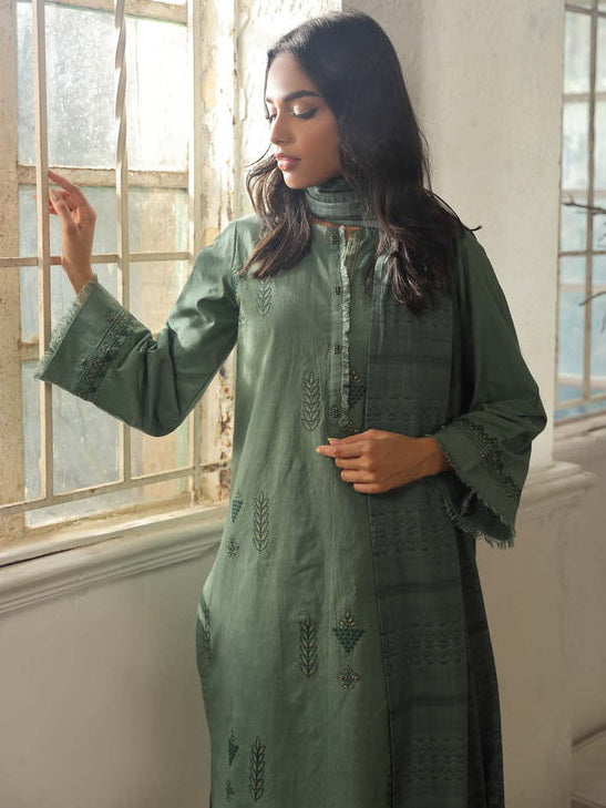 Sahar Embroidered Cross Hatch Unstitched 3 Piece Suit SD-V2-23-03