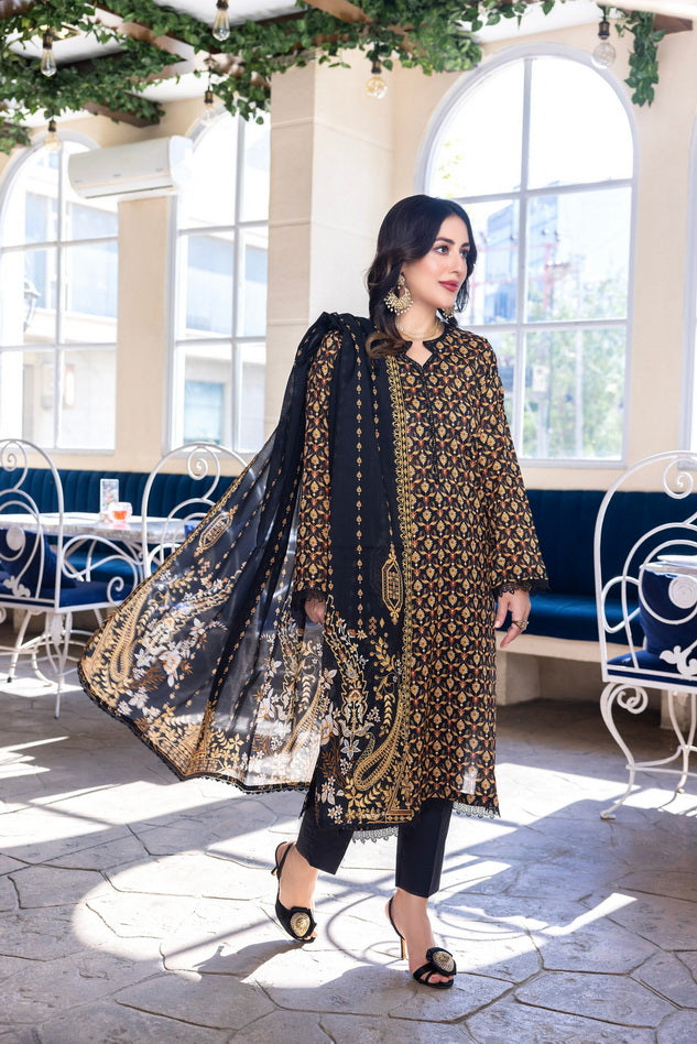 Regalia Salina Vol-06 Unstitched Digital Printed Lawn 3Pc Suit SDPL6-02