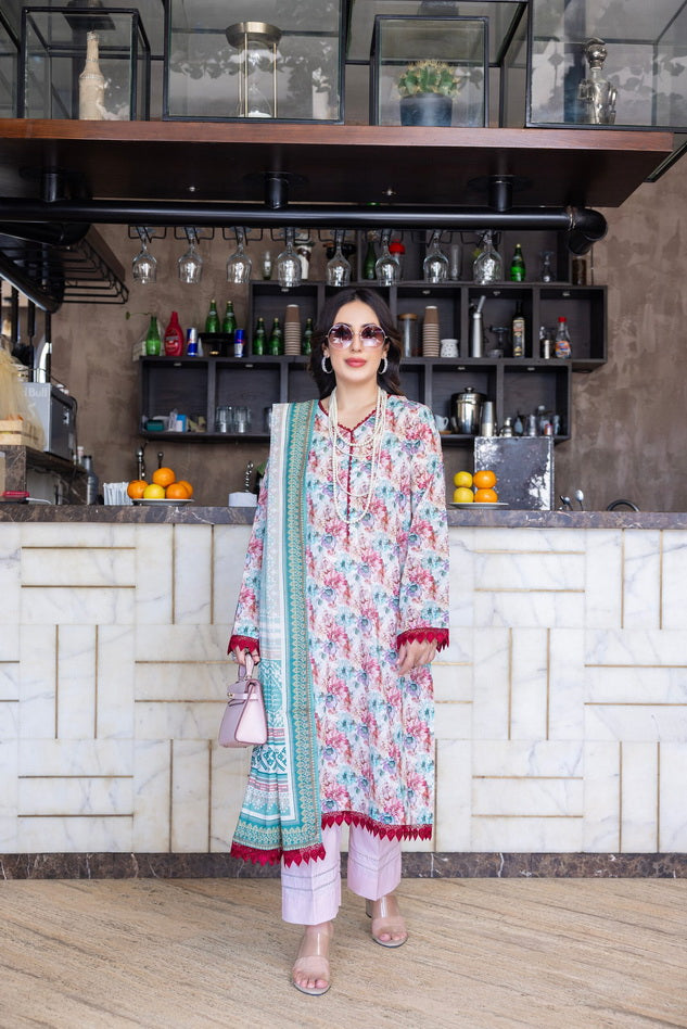 Regalia Salina Vol-06 Unstitched Digital Printed Lawn 3Pc Suit SDPL6-05