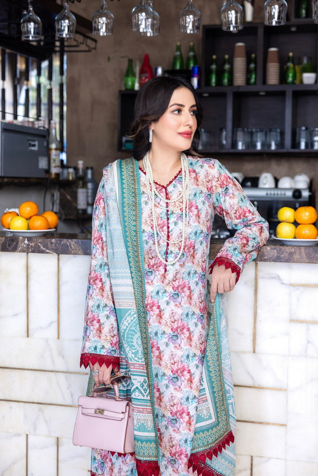 Regalia Salina Vol-06 Unstitched Digital Printed Lawn 3Pc Suit SDPL6-05