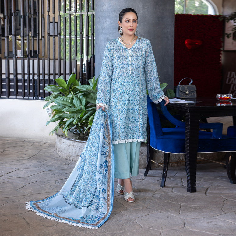Regalia Salina Vol-06 Unstitched Digital Printed Lawn 3Pc Suit SDPL6-07