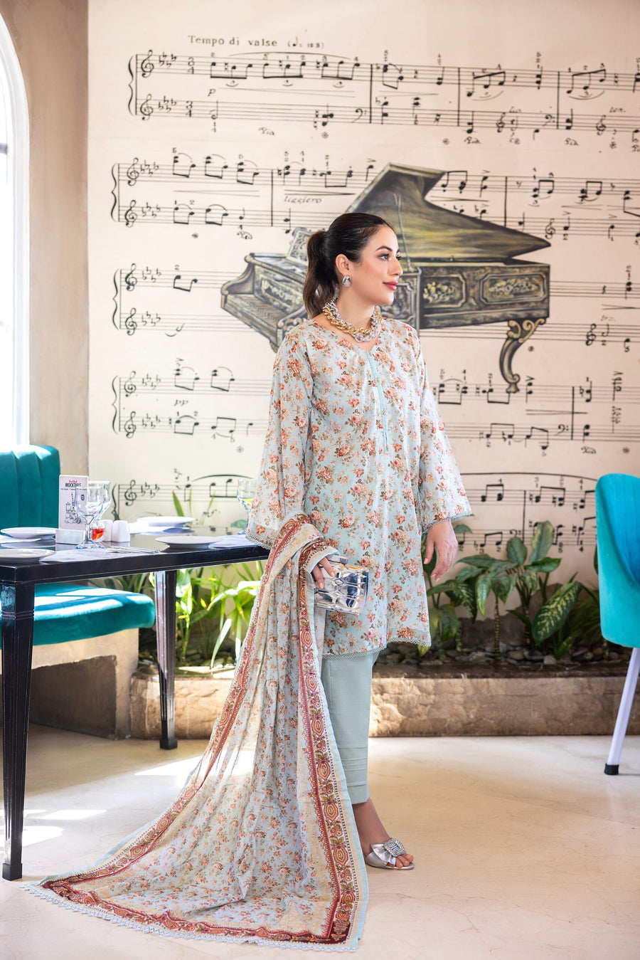 Regalia Salina Vol-06 Unstitched Digital Printed Lawn 3Pc Suit SDPL6-09