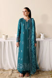 AZURE Luxury Eid Lawn Unstitched Embroidered 3Pc Suit - Sea Breeze