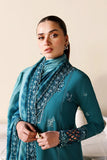 AZURE Luxury Eid Lawn Unstitched Embroidered 3Pc Suit - Sea Breeze
