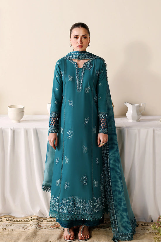 AZURE Luxury Eid Lawn Unstitched Embroidered 3Pc Suit - Sea Breeze