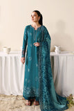 AZURE Luxury Eid Lawn Unstitched Embroidered 3Pc Suit - Sea Breeze