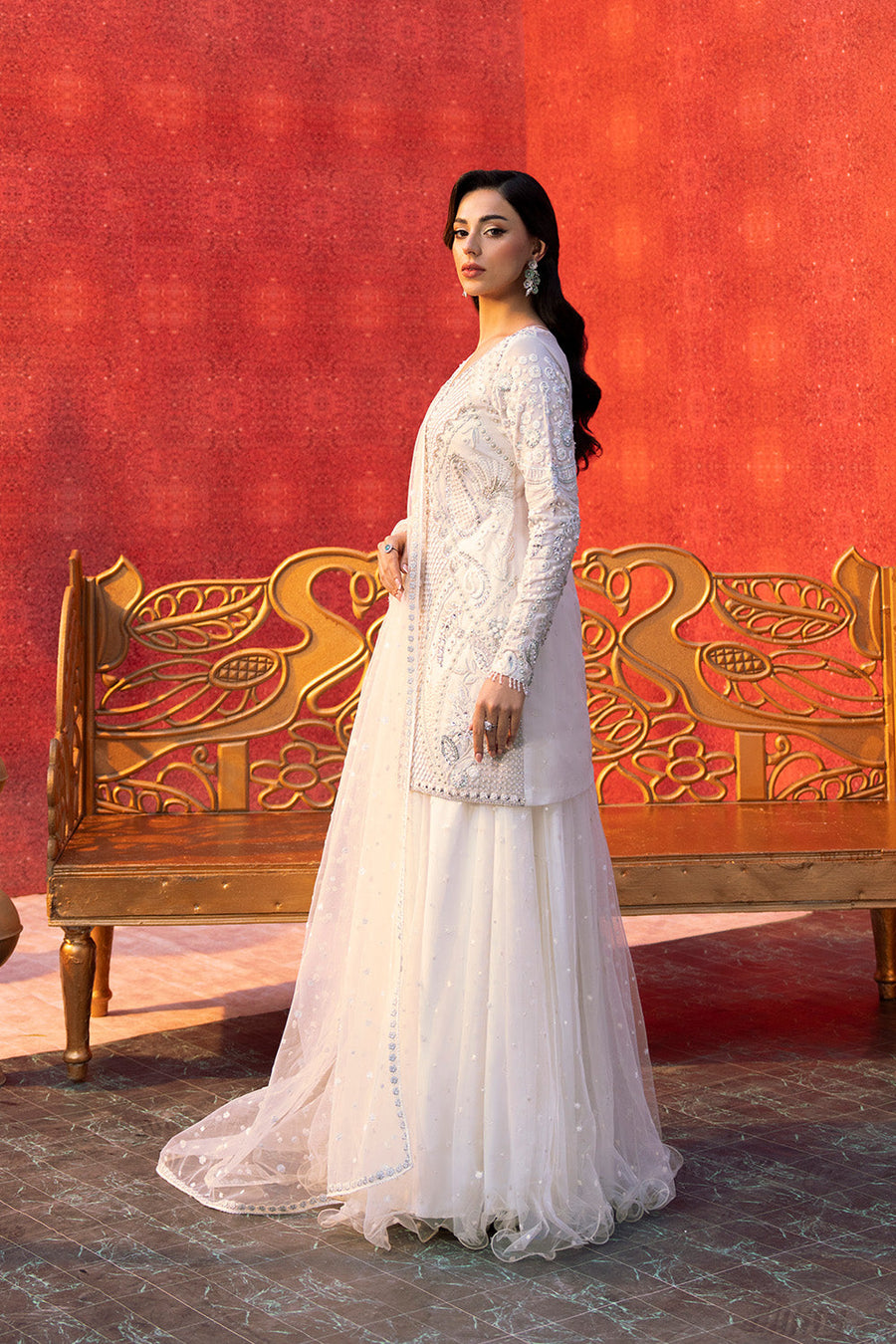 Zariya Zarnima Bareeze Net Unstitched 3Pc Suit ZB5S043 SEHRISH