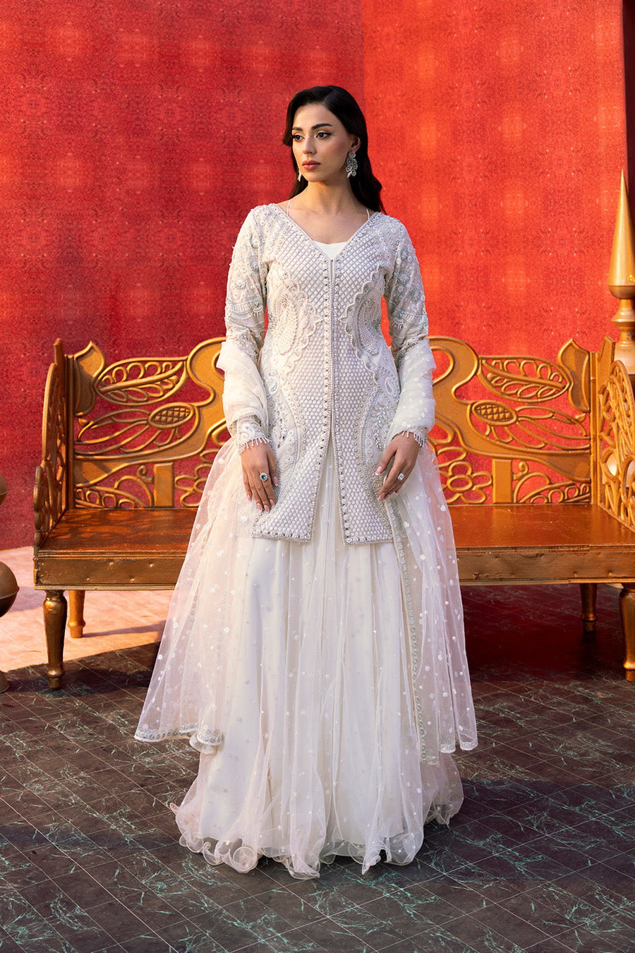 Zariya Zarnima Bareeze Net Unstitched 3Pc Suit ZB5S043 SEHRISH