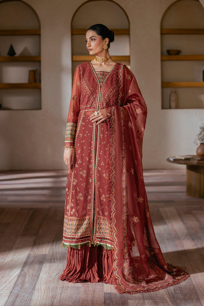 Niran by Xenia Embroidered Chiffon Suits Unstitched 3 Piece XE25N D-04 Serenia - Formals Collection