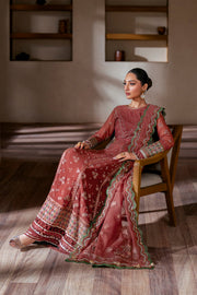 Xenia Formals Niran Embroidered Chiffon Unstitched 3Pc Suit XF-10 SELENE