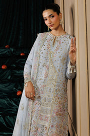 Emaan Adeel Celeste Embroidered Chiffon Unstitched 3Pc Suit - SELENE
