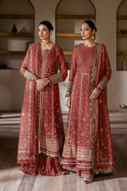Xenia Formals Niran Embroidered Chiffon Unstitched 3Pc Suit XF-10 SELENE