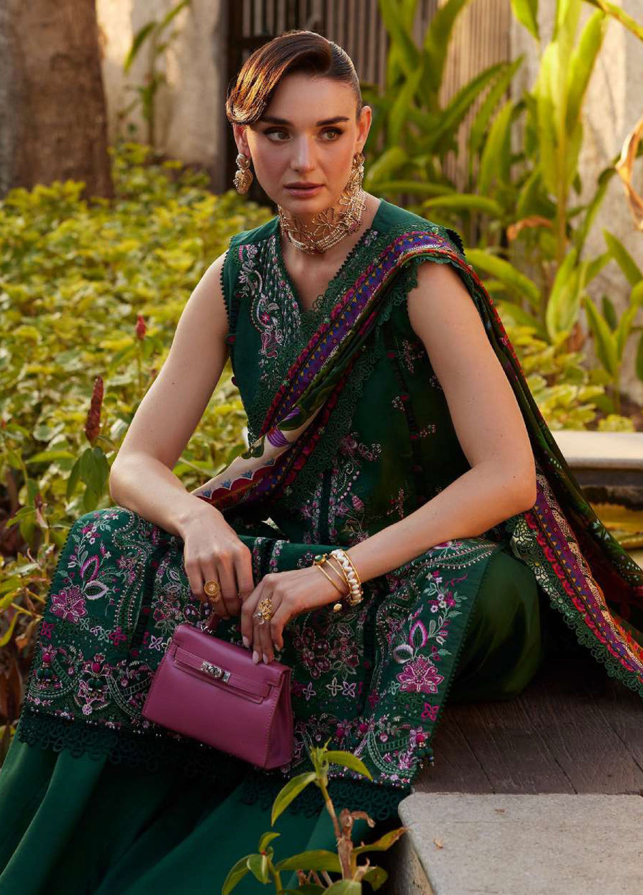 Kanwal Malik Ariya Embroidered Lawn Unstitched 3Pc Suit - SERENA